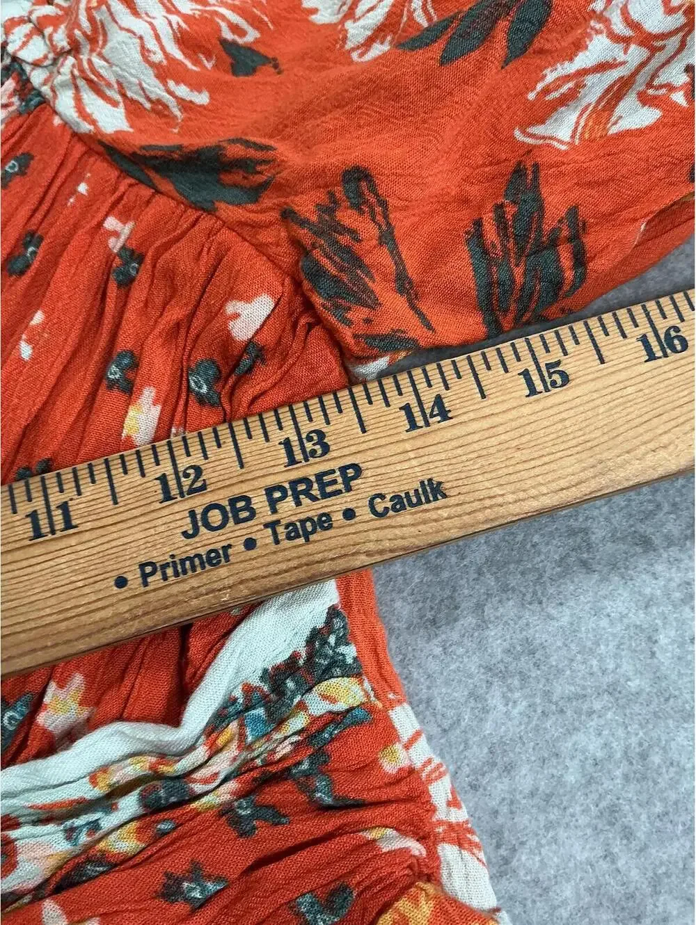 Free‎ People Floral Peplum Smocked Crop Top XS
